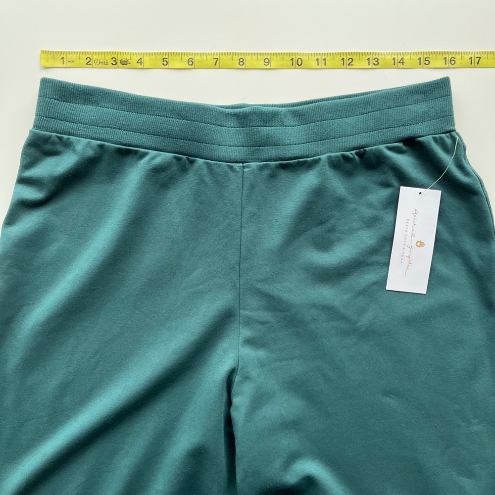 NEW Spiritual Gangster High Waist Wide Leg Sweatpants Womens Large Foliage Green - Picture 10 of 15